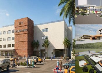 Architectural renderings of the planned modernization of John F. Kennedy Medical Center in Monrovia