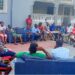 Deputy Minister Bill McGill Jones meeting Bong County University students in Gbarnga