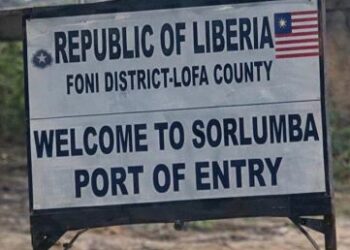 Liberia National Police secured the Sorlumba border area in Foya District