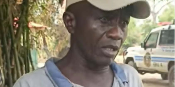 George Tamba Bundoo, a resident of Sorlumba Town in Lofa County, speaking about the Liberia–Guinea border dispute.