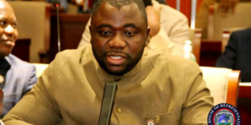 Representative James Kolleh discusses administrative reforms at Liberia’s House of Representatives.