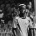 Liberian footballer Jesse Francis during match action