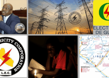 Liberia electricity crisis blackout power lines CLSG grid