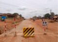 Lofa Parking road construction Bong County Liberia dust conditions