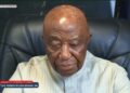President Joseph Boakai addressing the nation on Liberia Guinea border tensions in Lofa County.