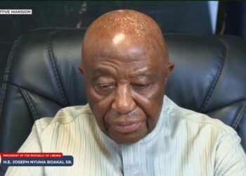 President Joseph Boakai addressing the nation on Liberia Guinea border tensions in Lofa County.