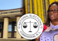 NEC Chair Davidetta Browne-Lansanah speaking during a public event in Liberia.