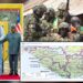 Composite image showing Liberia-Guinea border tensions and security concerns in West Africa.