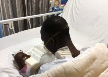 Kidney patient receiving treatment amid fundraising controversy in Liberia.