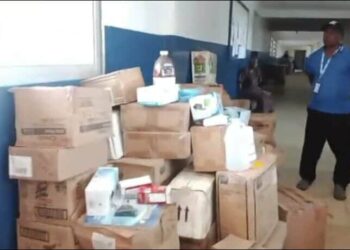 Medical supplies donated by VANCO to Rally Time Hospital in Grand Kru County.