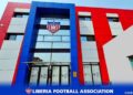 Liberia Football Association headquarters building in Monrovia ahead of 2026 elections.