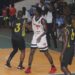 LPRC Oilers and Mighty Barrolle players compete during LBA First Division basketball game at SKD.