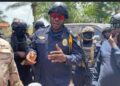Liberian security forces monitoring situation at disputed Liberia Guinea border in Sorlumba Lofa County.