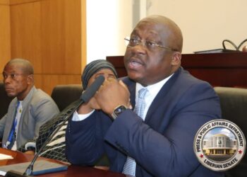 LEC Managing Director Mohammed Sheriff speaking at Senate hearing on Liberia power outages.