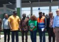 Officials and stakeholders at the commissioning of a compost plant in Fiamah, Monrovia.