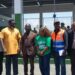 Officials and stakeholders at the commissioning of a compost plant in Fiamah, Monrovia.