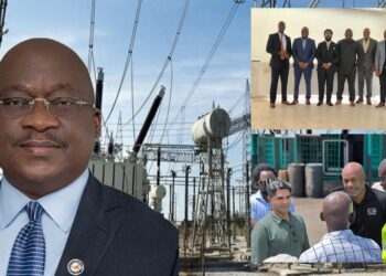 Liberia Electricity Corporation infrastructure and officials discussing energy projects