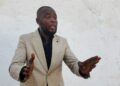 Alvin Wesseh speaking during interview on Liberia political and security issues