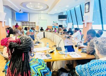 Health stakeholders meeting in Liberia discussing primary health care funding