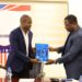 LFA President Mustapha Raji presents a document during the unveiling of the Lone Star Mobilization Committee for Liberia’s 2027 AFCON qualification campaign.