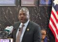 NaFAA Director General J. Cyrus Saygbe Sr. speaking about Liberia’s upcoming National Fisheries Investment Conference.
