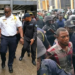 Liberia police escort suspect Francis Nana court appearance Monrovia