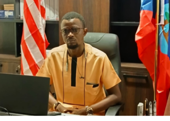 Montserrado County District 3 Representative Sumo K. Mulbah speaking about Liberia’s proposed $250 minimum wage bill.