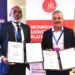 Officials from APM Terminals Liberia and GLS Group display signed agreements launching Liberia’s first Export Processing Center.