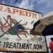 Public awareness billboard in Monrovia highlighting rape prevention referenced in a fact check about rape statistics in Liberia.