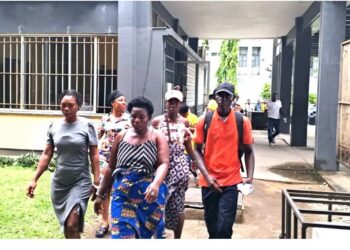 Criminal Court A at the Temple of Justice in Monrovia during trafficking case ruling