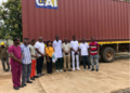 Medical supplies container delivered to JJ Dossen Hospital in Maryland County