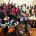 Group of young Liberians participating in a mental health outreach program led by L2SLiberia