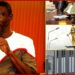 Composite image showing justice symbol, House proceedings, and Rep. Yekeh Kolubah amid expulsion controversy