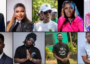 A collage of young Liberian creatives and students gathered during a community or educational session representing the country’s creative sector
