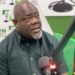 Deputy Speaker Thomas Fallah speaking during a radio interview on Okay FM