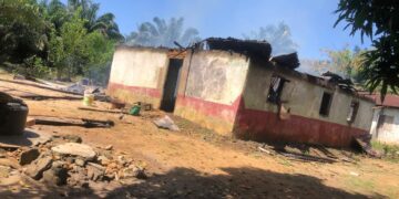 Burned house in Harper after fire leaves visually impaired resident homeless