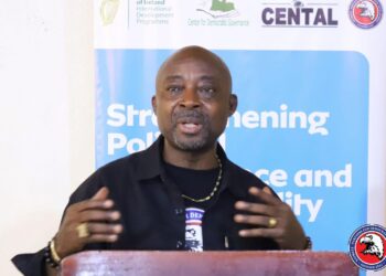 Naymote Executive Director Eddie Jarwolo speaks on decentralization challenges in Liberia