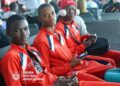 Liberia youth football players at airport departing for England tour