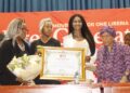 Ellen Johnson Sirleaf and youth leaders at intergenerational dialogue in Monrovia