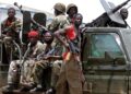 Armed fighters during Liberia civil war
