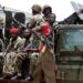 Armed fighters during Liberia civil war