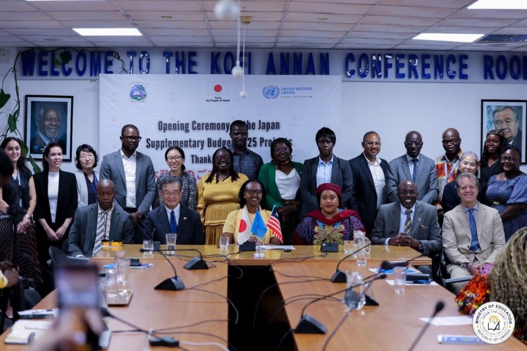 fficials at Liberia-Japan education initiative launch in Monrovia