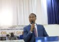 NOCAL CEO Fabian Lai addressing judges at oil and gas training in Ganta