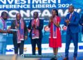 President Boakai speaking at National Fisheries Investment Conference 2026 in Liberia