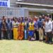 President Boakai with officials at JFK Medical Center launching ear and hearing healthcare project in Liberia