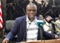 WAEC Liberia head Dr. Dale Gbotoe addressing press on 2026 exam registration and misinformation