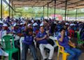 BRAC Liberia staff gathered at corporate event where CEO announced zero tolerance for fraud and new welfare initiatives