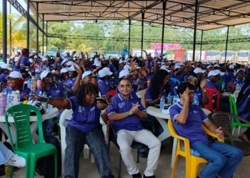 BRAC Liberia staff gathered at corporate event where CEO announced zero tolerance for fraud and new welfare initiatives