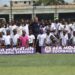 Young footballers gathered for Bea Mountain Football School scouting program in Monrovia
