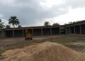 Partially completed agricultural mechanization hub in Gobrfelah Community, Margibi County